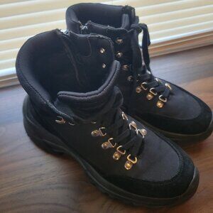 Steve Madden Black Combat Boots